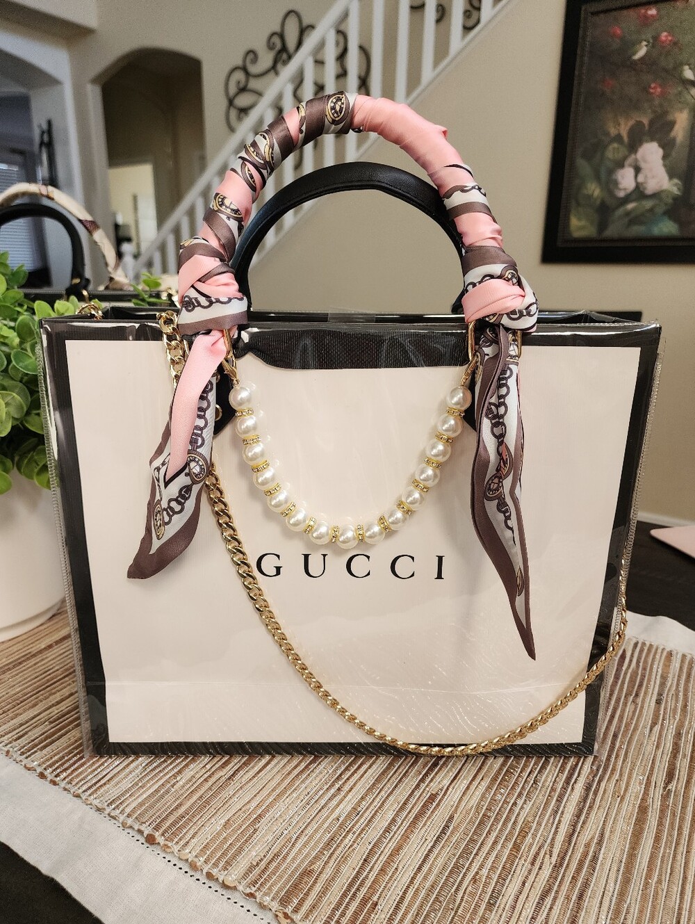 Paper Gift Bag Upcycled With PVC